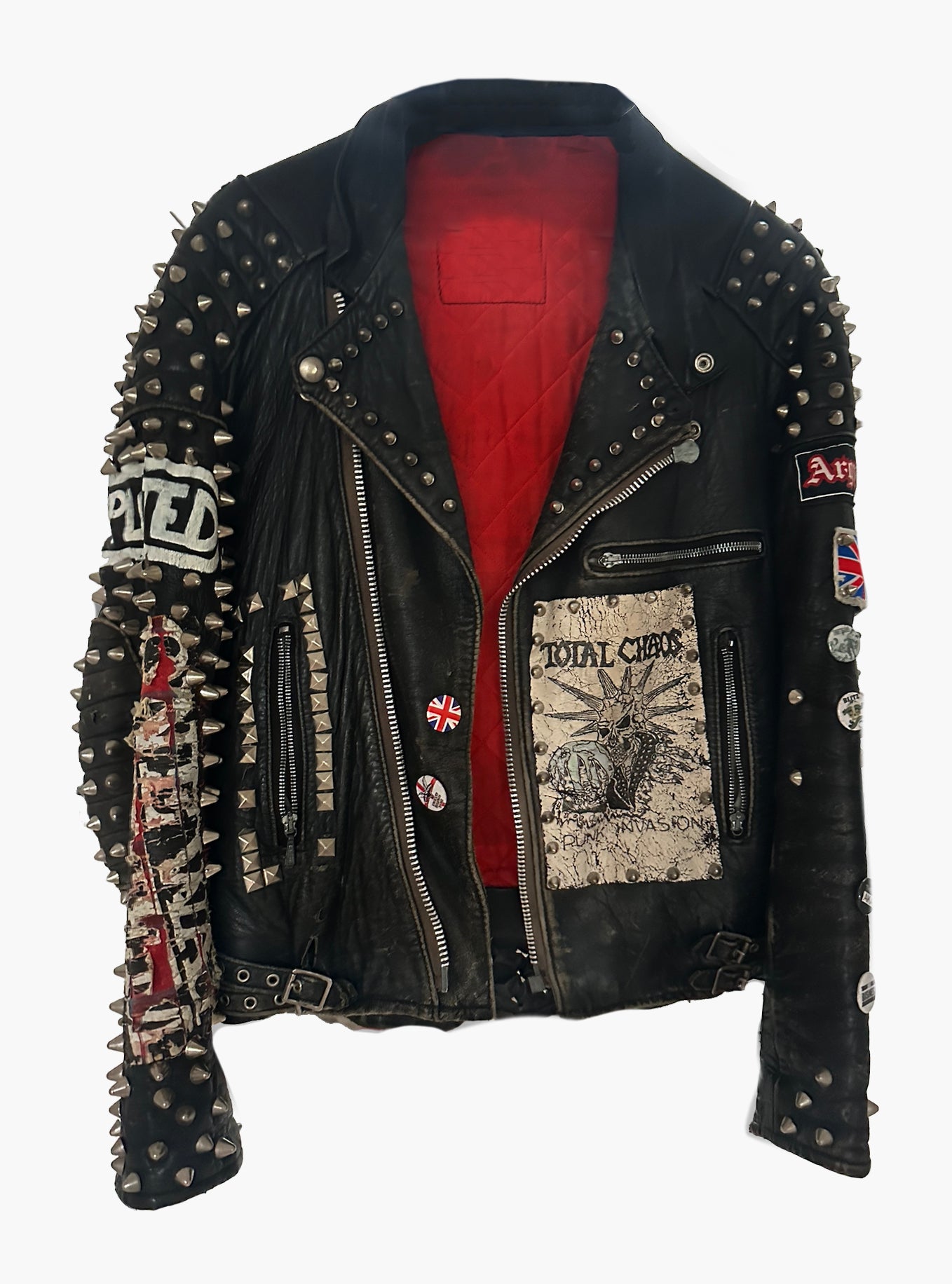 Studded Punk Leather Jacket