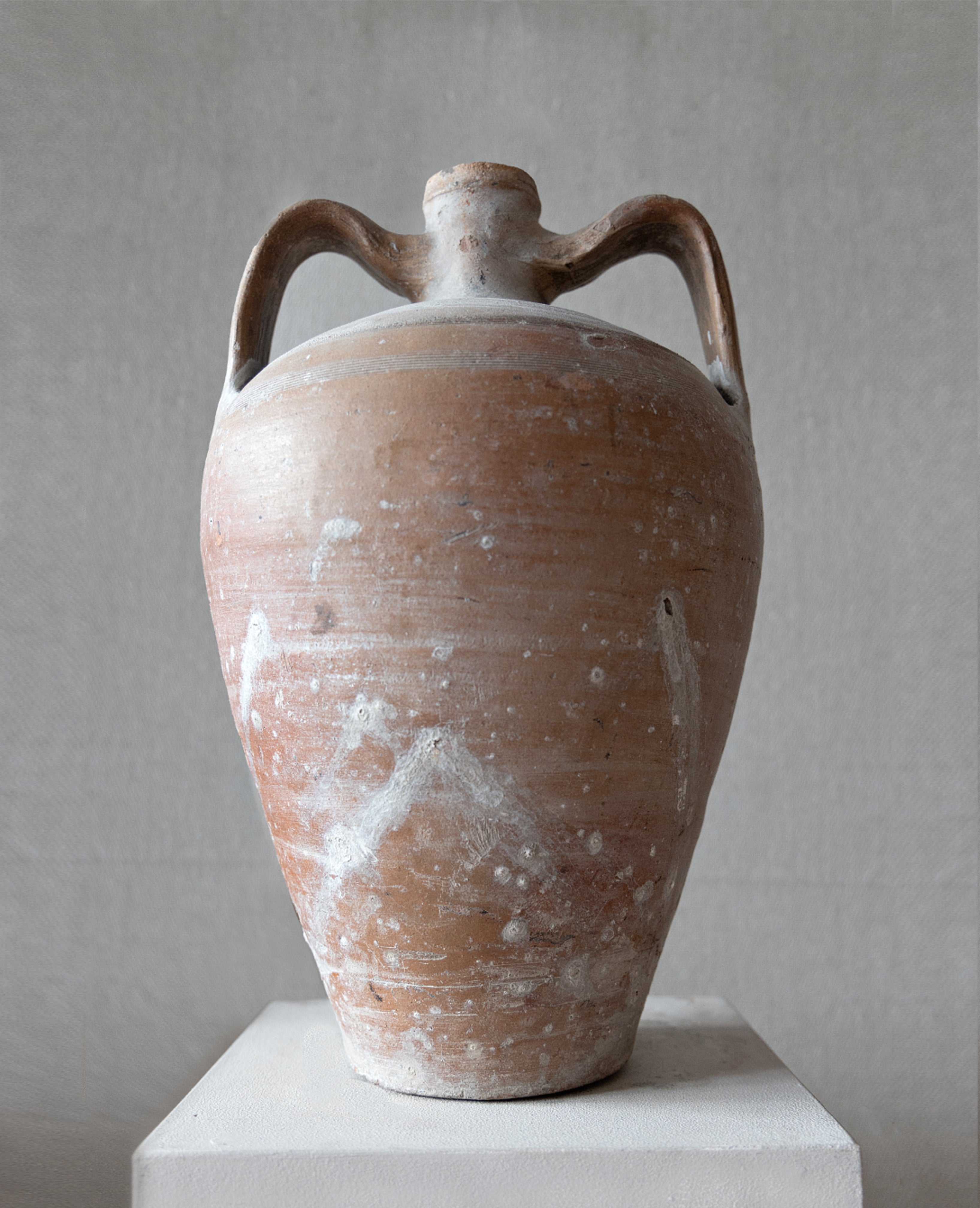 Clay Vase With Twin Handles